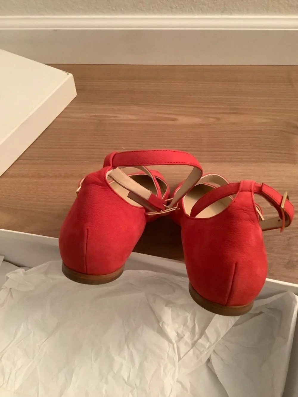 Chloe Ankle Strap Flats